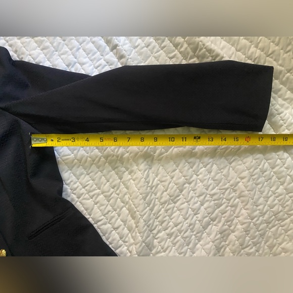 Cremieux Navy Blazer with Gold buttons. Women’s 8 business lined jacket, work - Picture 14 of 15